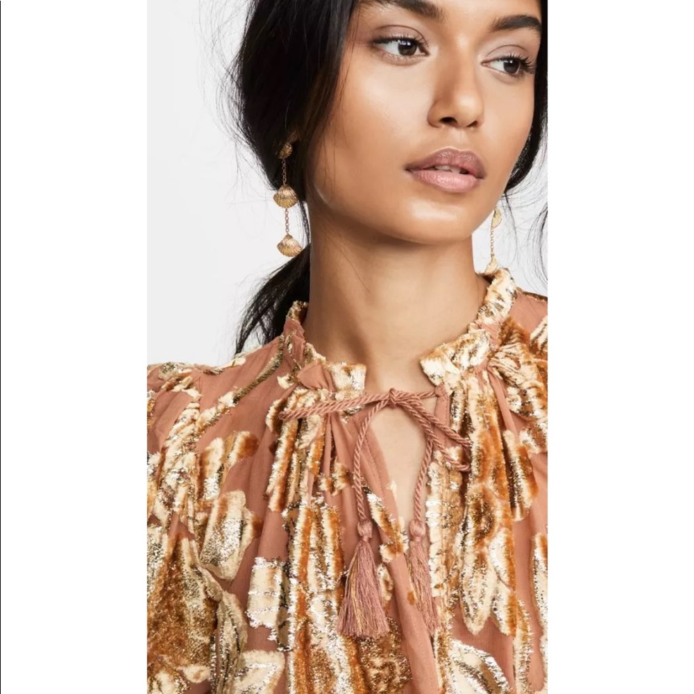 Ulla Johnson rose gold Camilla blouse - Picture 2 of 12